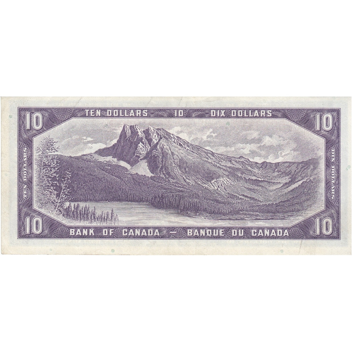 BC-40a 1954 Canada $10 Beattie-Coyne, Y/D, Very Fine (VF20)