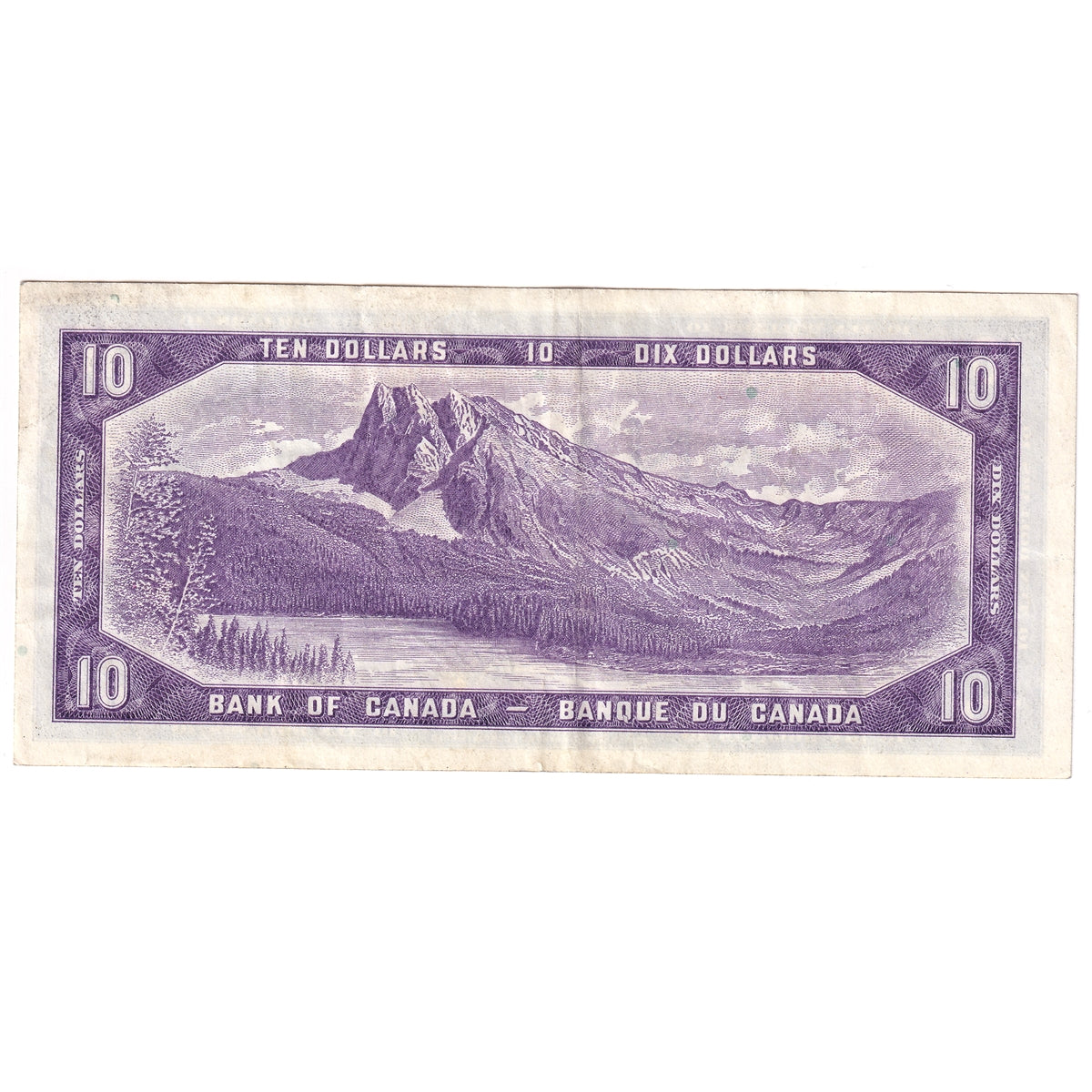 BC-40a 1954 Canada $10 Beattie-Coyne, Z/D, VF