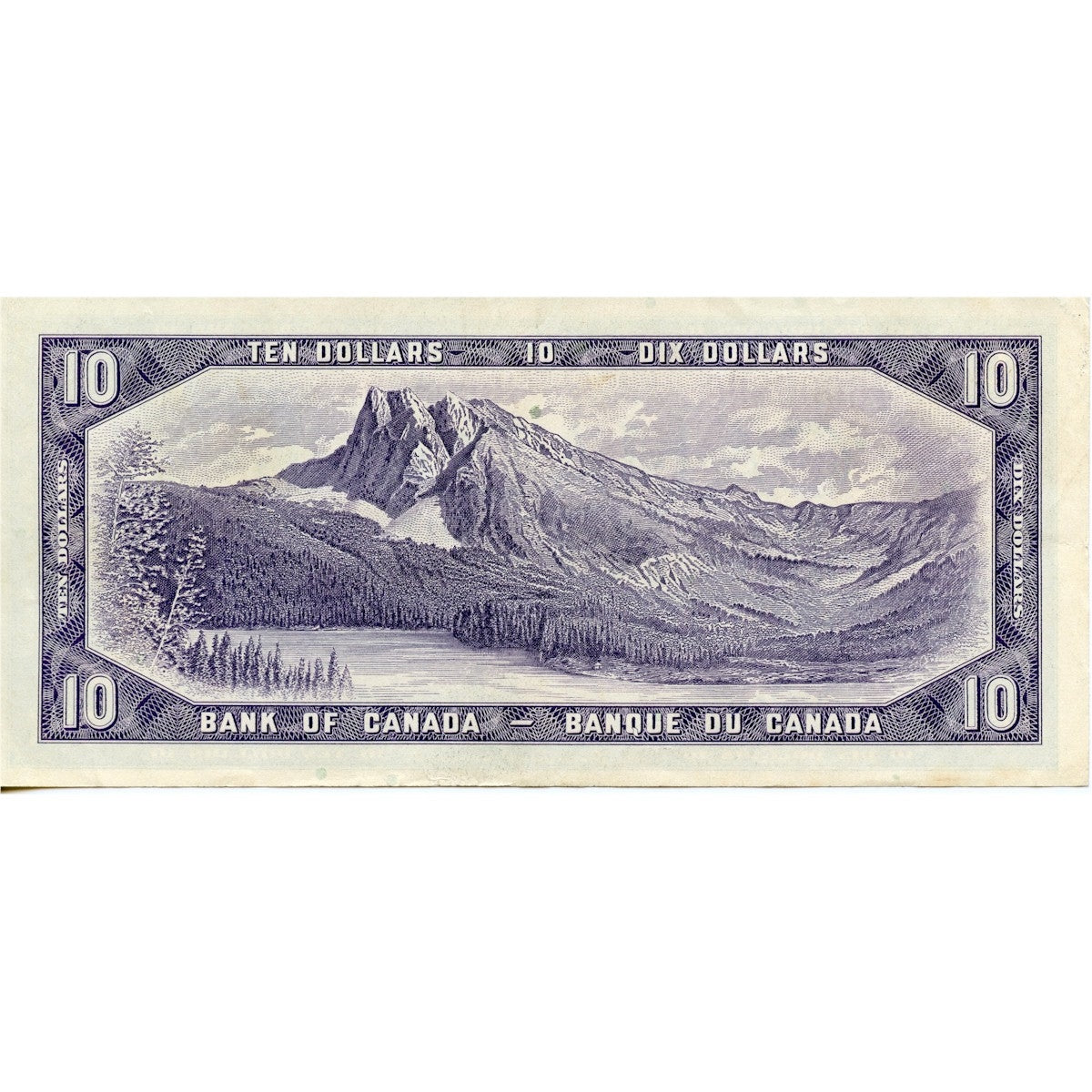 BC-40b 1954 Canada $10 Beattie-Rasminsky, J/V, EF