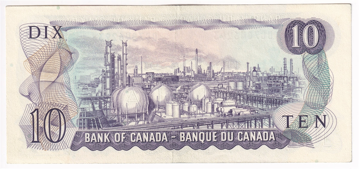 BC-49a 1971 Canada $10 Beattie-Rasminsky, DC, Extra Fine (EF40)