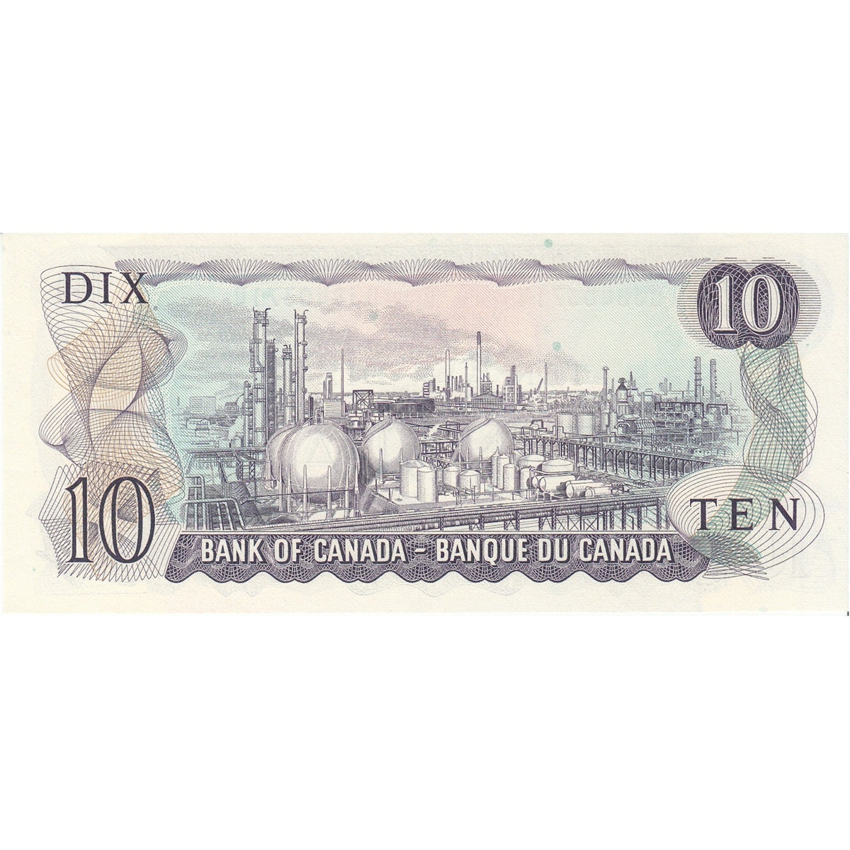 BC-49a 1971 Canada $10 Beattie-Rasminsky, DJ, Uncirculated (MS60)