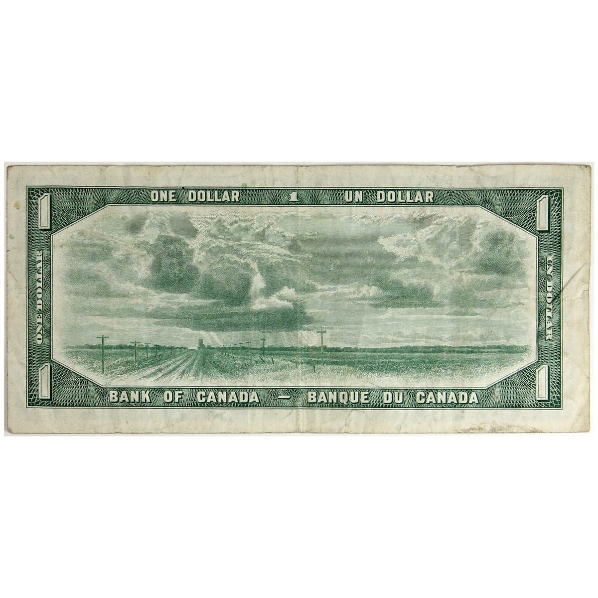 BC-29a 1954 Canada $1 Coyne-Towers, Devil's Face, F/A, F-VF (F15)