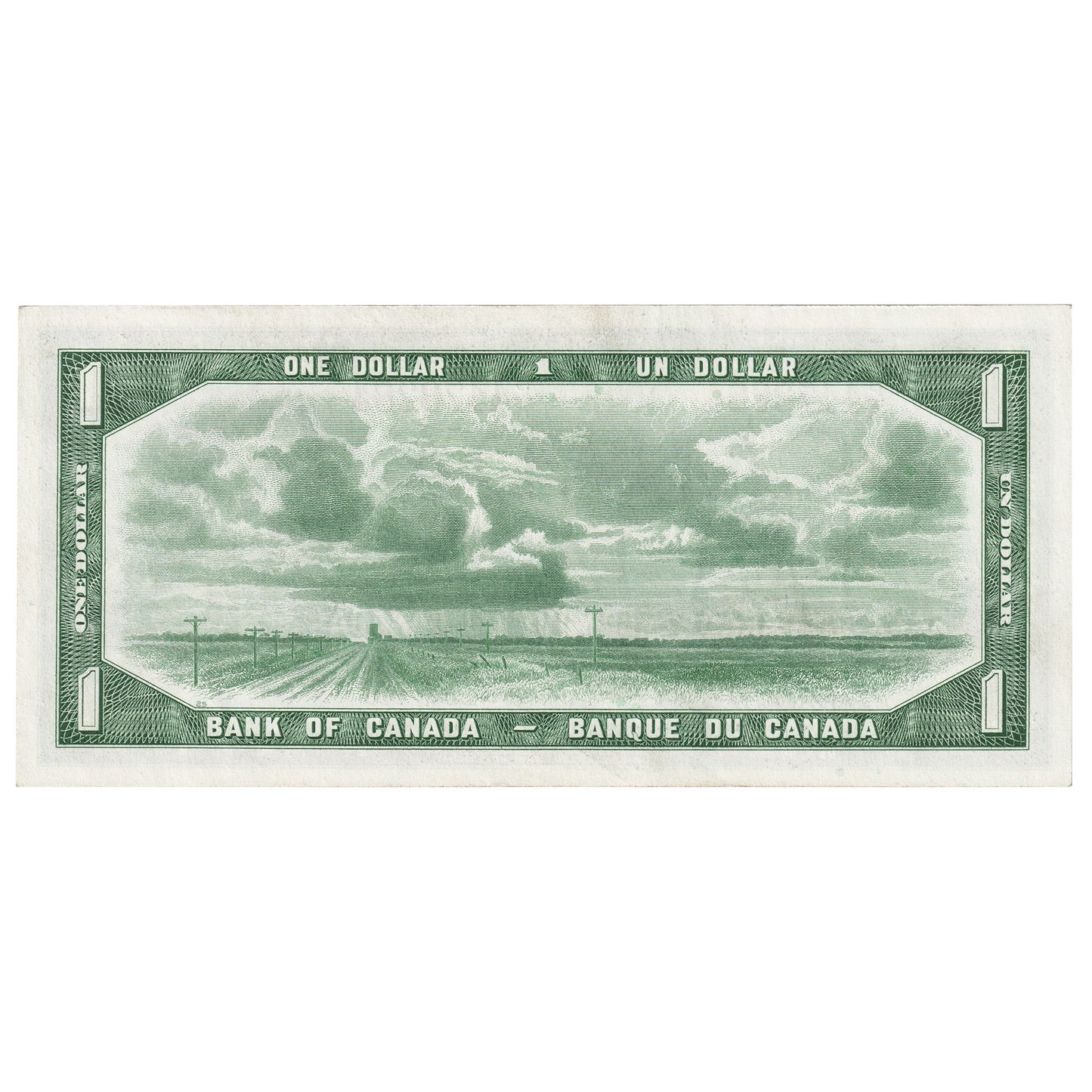 BC-29b 1954 Canada $1 Beattie-Coyne, Devil's Face, P/A, Extra Fine (EF40)