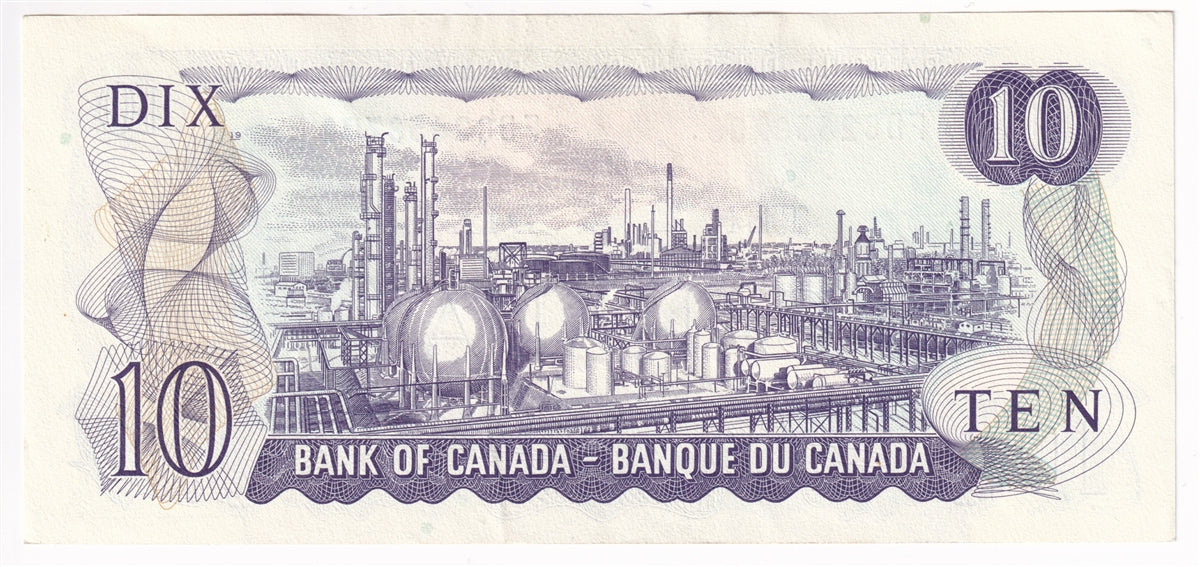 BC-49d 1971 Canada $10 Crow-Bouey, FDC, Almost Uncirculated (AU50)