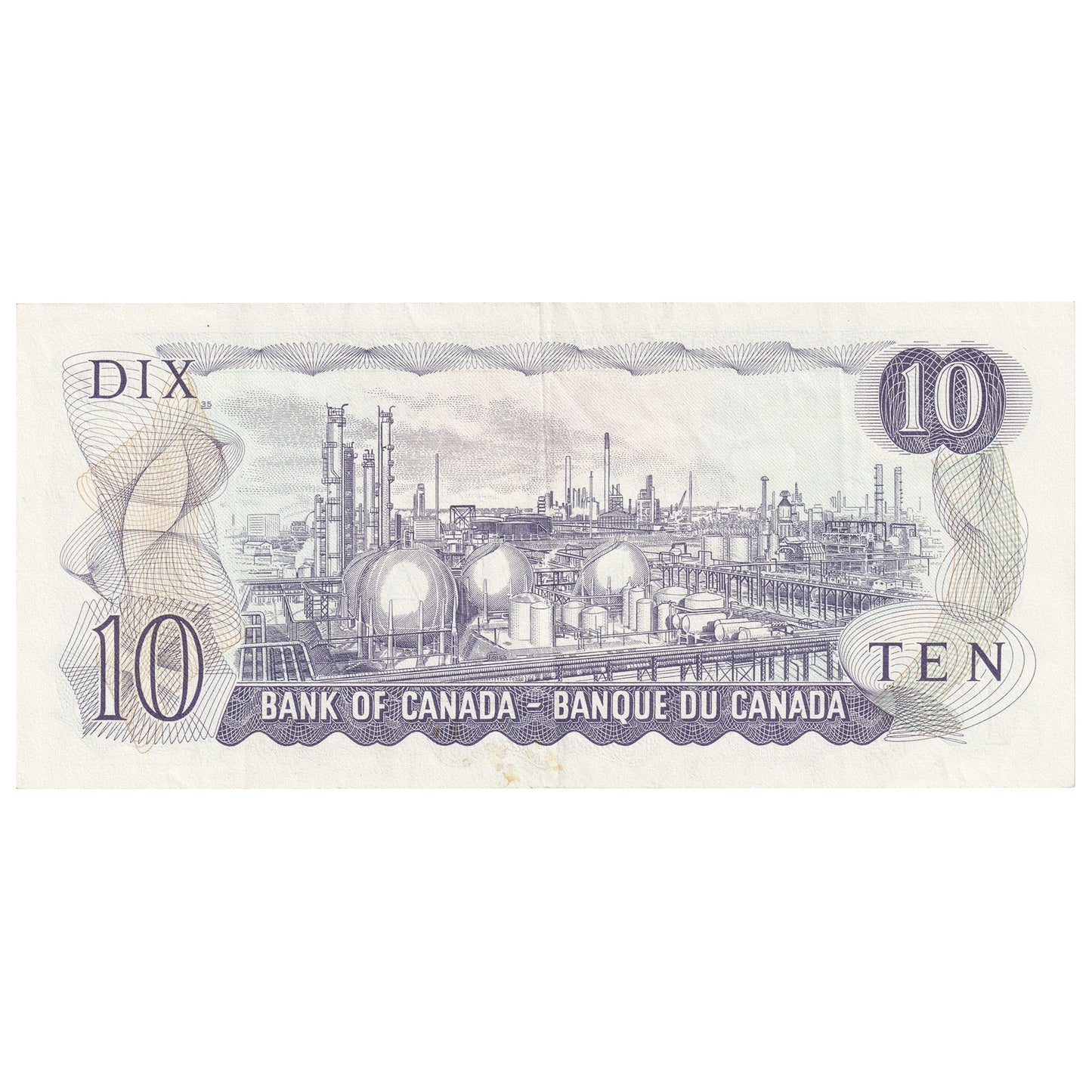 BC-49eA 1971 Canada $10 Thiessen-Crow, EDX, Extra Fine (EF40)