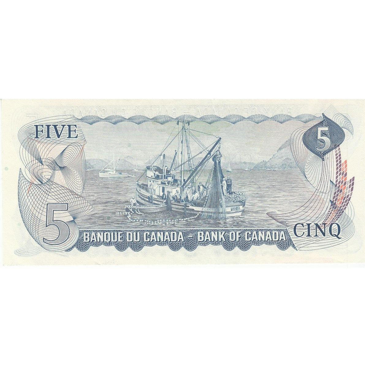 BC-48a 1972 Canada $5 Bouey-Rasminsky, CA, EF-AU (EF45)