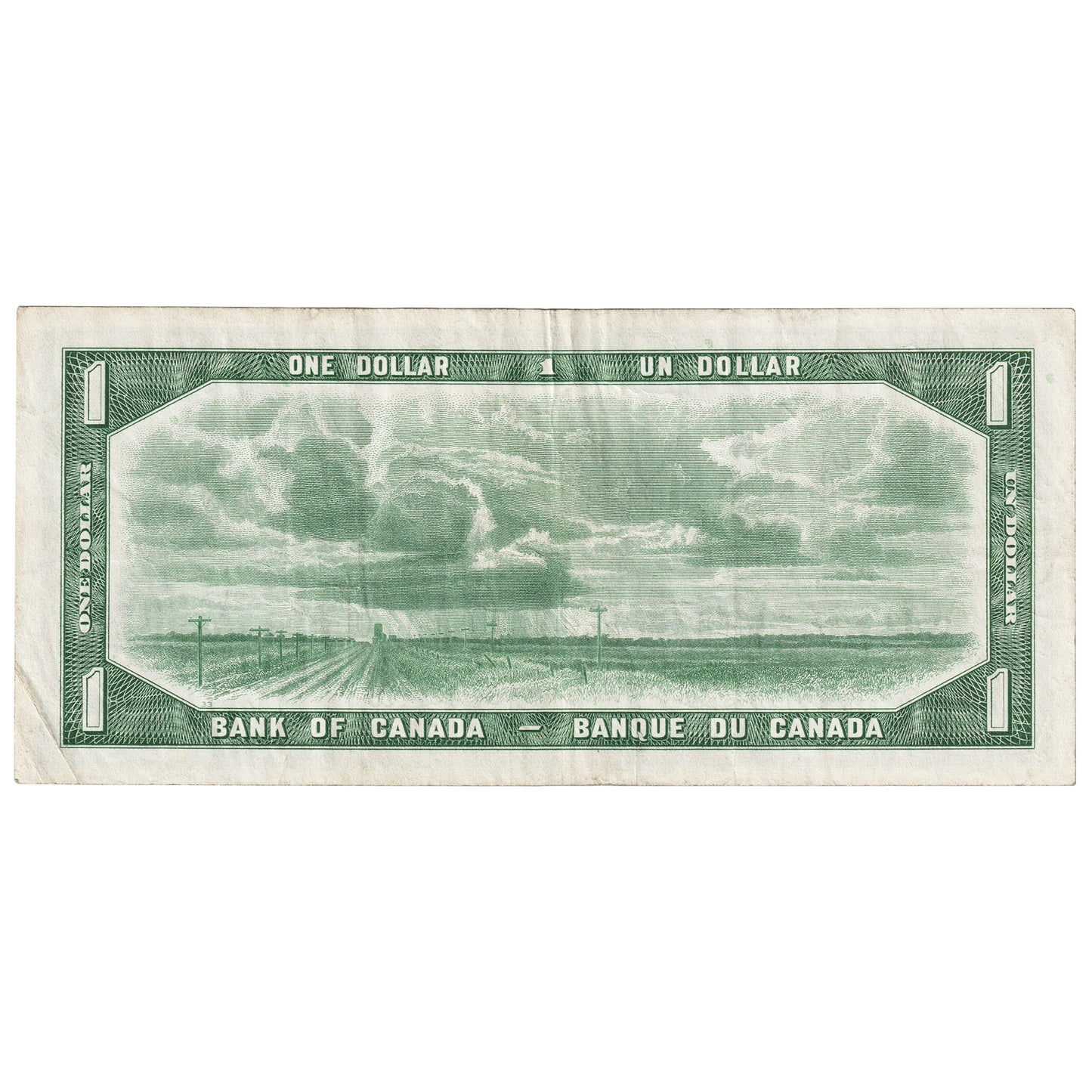 BC-29b 1954 Canada $1 Beattie-Coyne, Devil's Face, T/A, Very Fine (VF20)