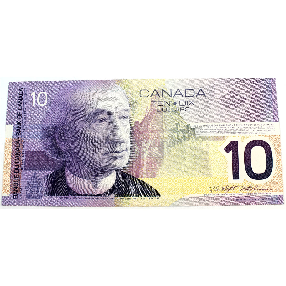 BC-63a 2000 Canada $10 Knight-Thiessen, FDU, Uncirculated (MS60)