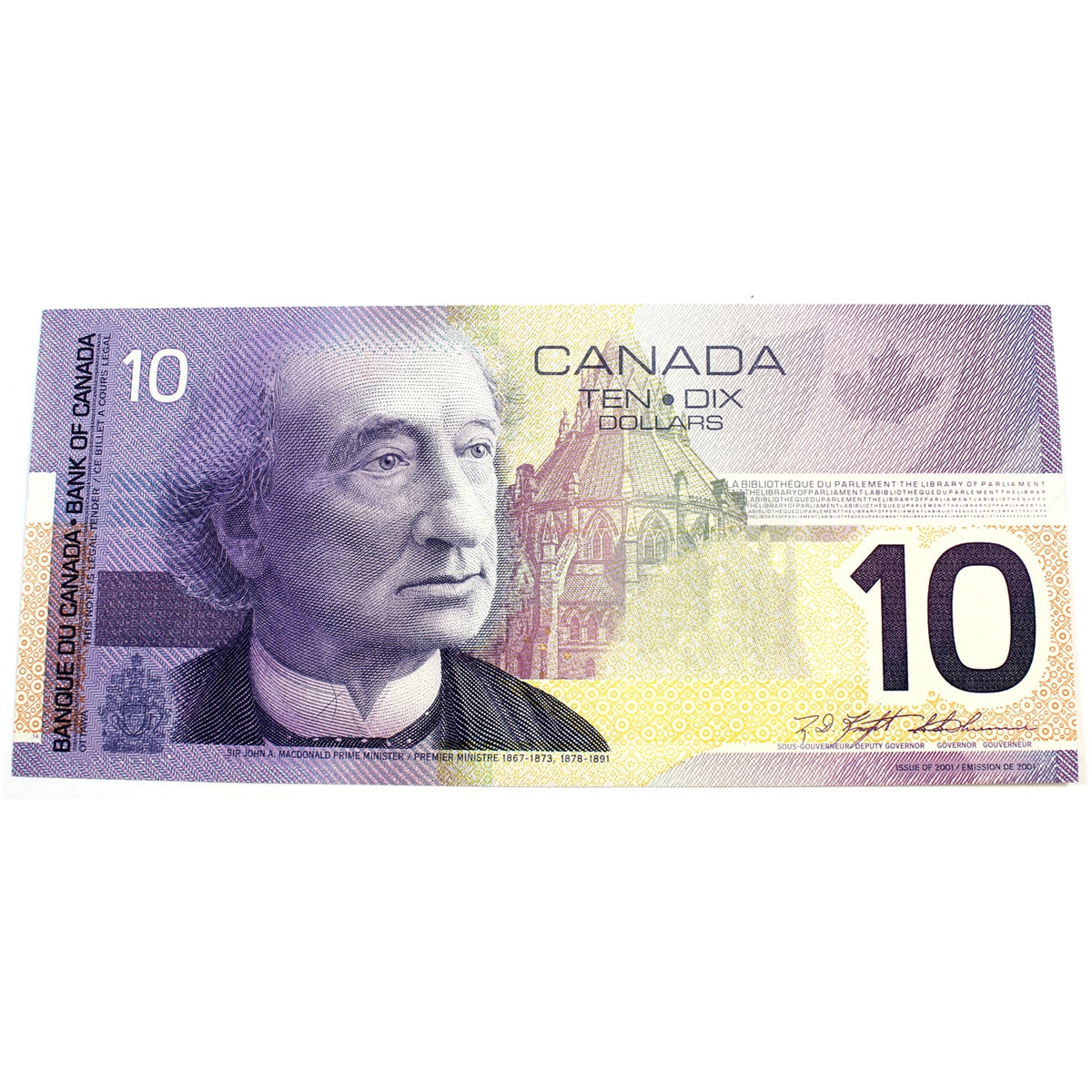 BC-63a 2000 Canada $10 Knight-Thiessen, FDV, Uncirculated (MS60)