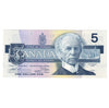 BC-56b 1986 Canada $5 Thiessen-Crow, GNK, UNC