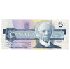 BC-56b 1986 Canada $5 Thiessen-Crow, GNS, AU