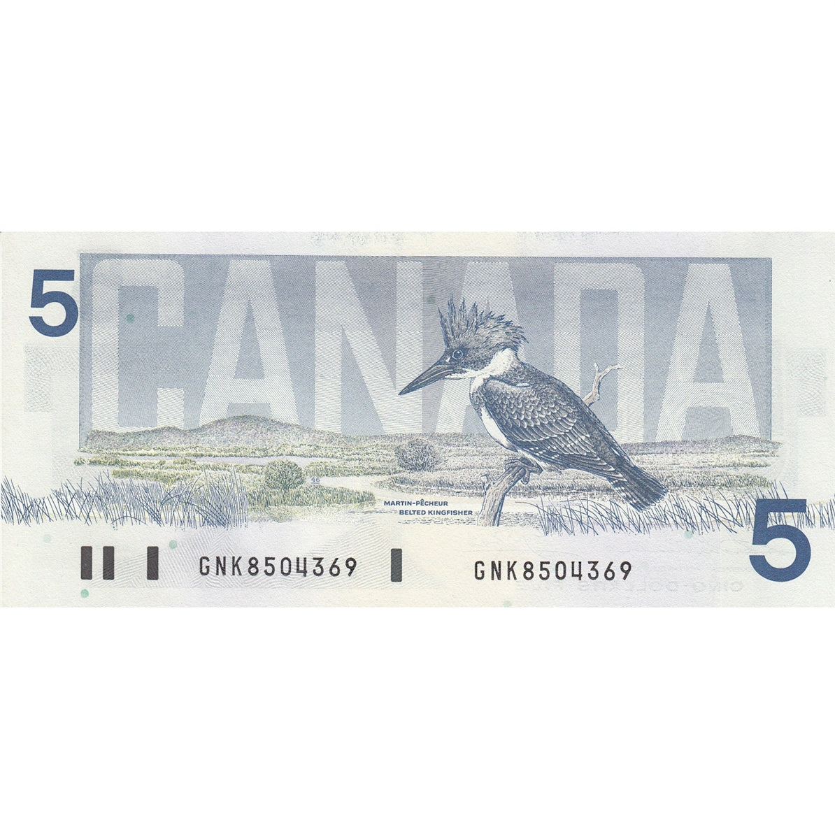 BC-56b 1986 Canada $5 Thiessen-Crow, GNK, AU-UNC