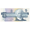 BC-56b 1986 Canada $5 Thiessen-Crow, GNK, AU