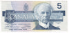 BC-56b 1986 Canada $5 Thiessen-Crow, GNL, AU