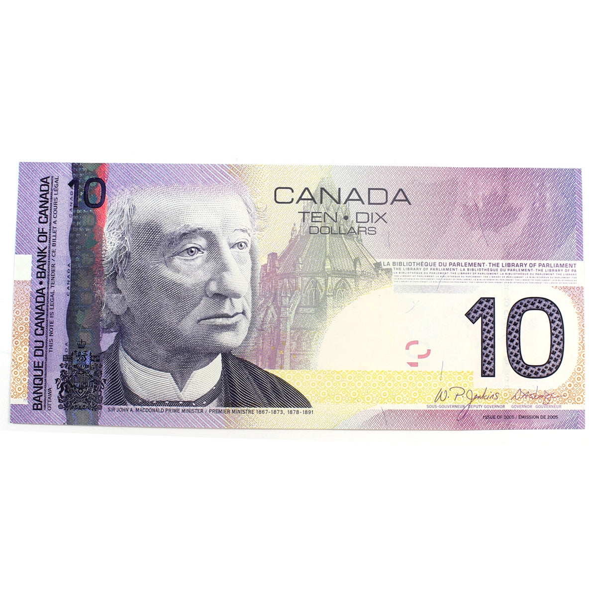 BC-68a 2007 Canada $10 Jenkins-Dodge, BTG, Choice Uncirculated (CUNC63)