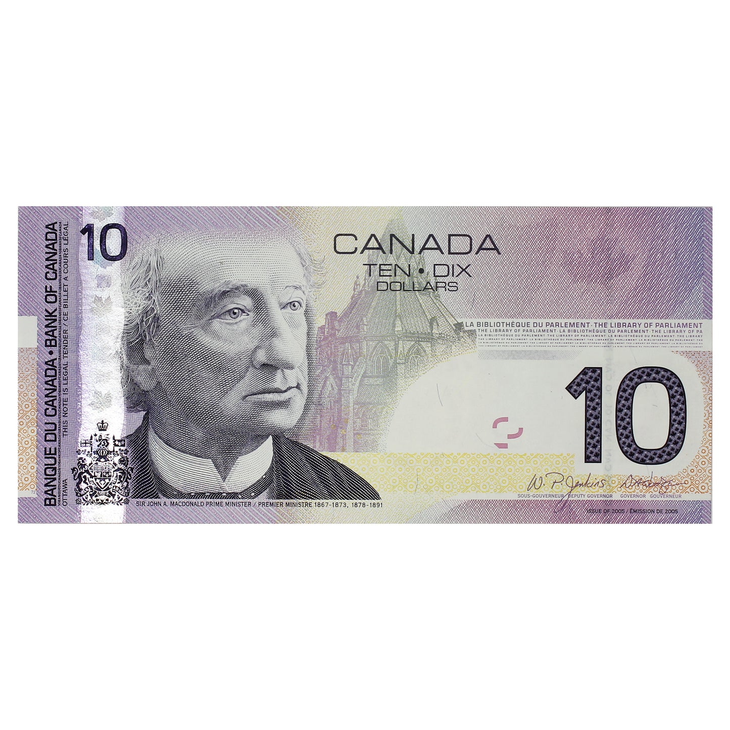 BC-68aA 2007 Canada $10 Jenkins-Dodge, BTL (2.64-2.68), Choice Uncirculated (CUNC63)
