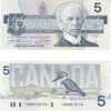 BC-56b 1986 Canada $5 Thiessen-Crow, GNW, CUNC