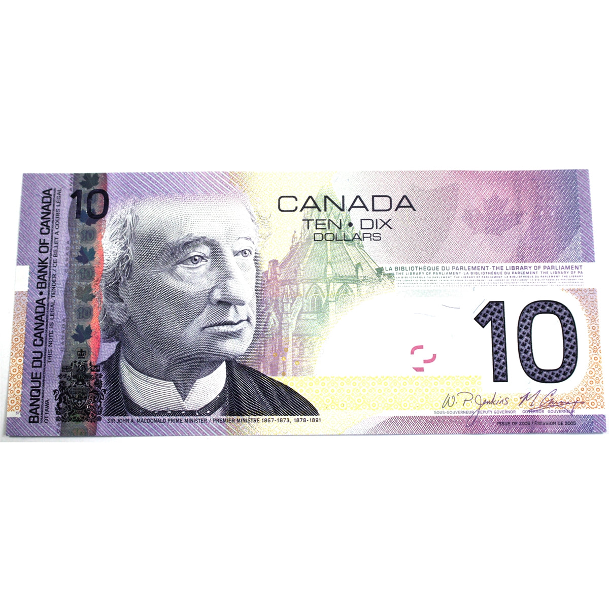 BC-68b 2008 Canada $10 Jenkins-Carney, BTZ, CUNC