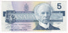 BC-56b 1986 Canada $5 Thiessen-Crow, GNW, AU-UNC