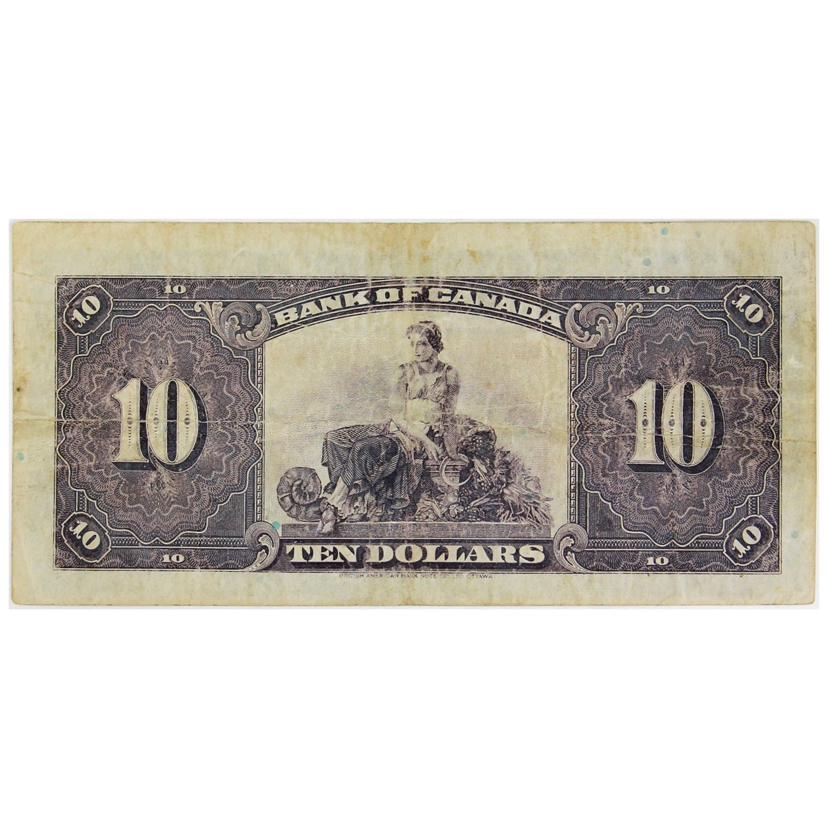 BC-7 1935 Canada $10 Osborne-Towers, English, Very Fine (VF20)