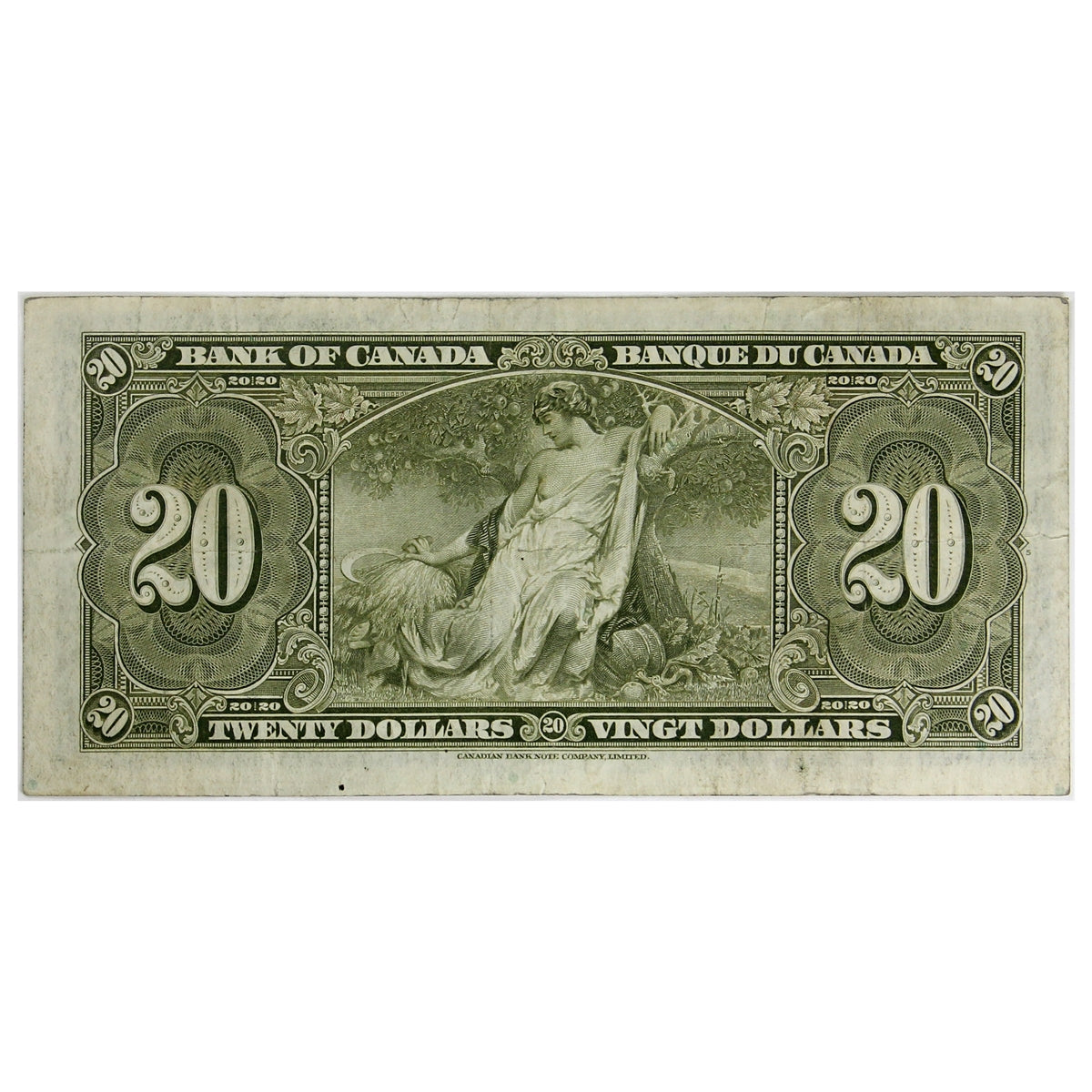 BC-25b 1937 Canada $20 Gordon-Towers, D/E, VF