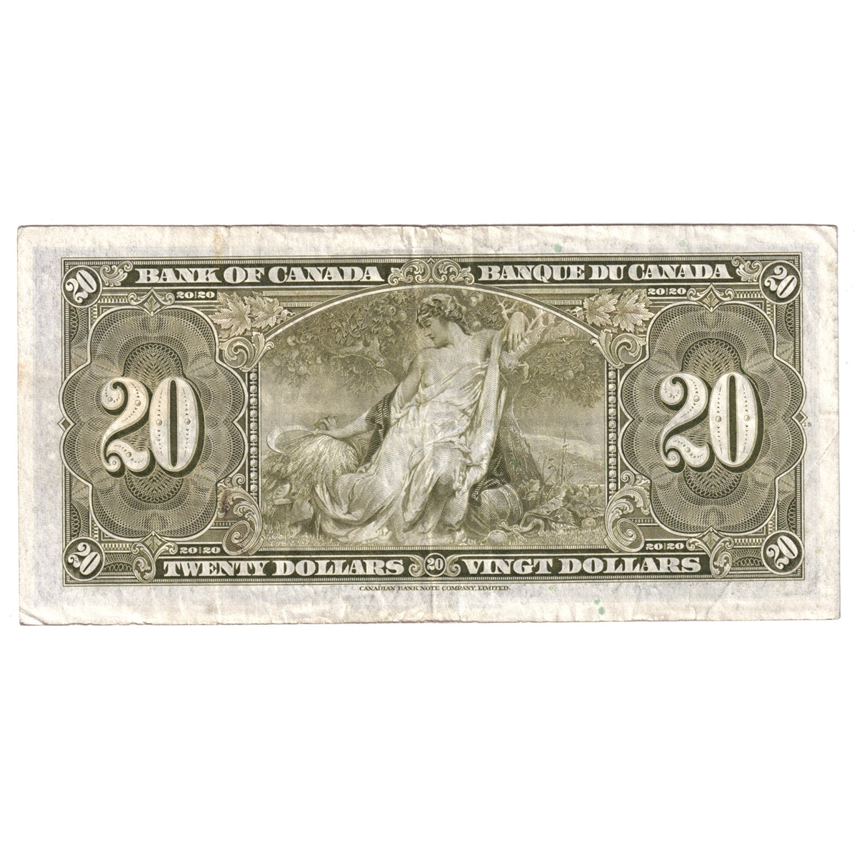 BC-25c 1937 Canada $20 Coyne-Towers, K/E, Very Fine (VF20)