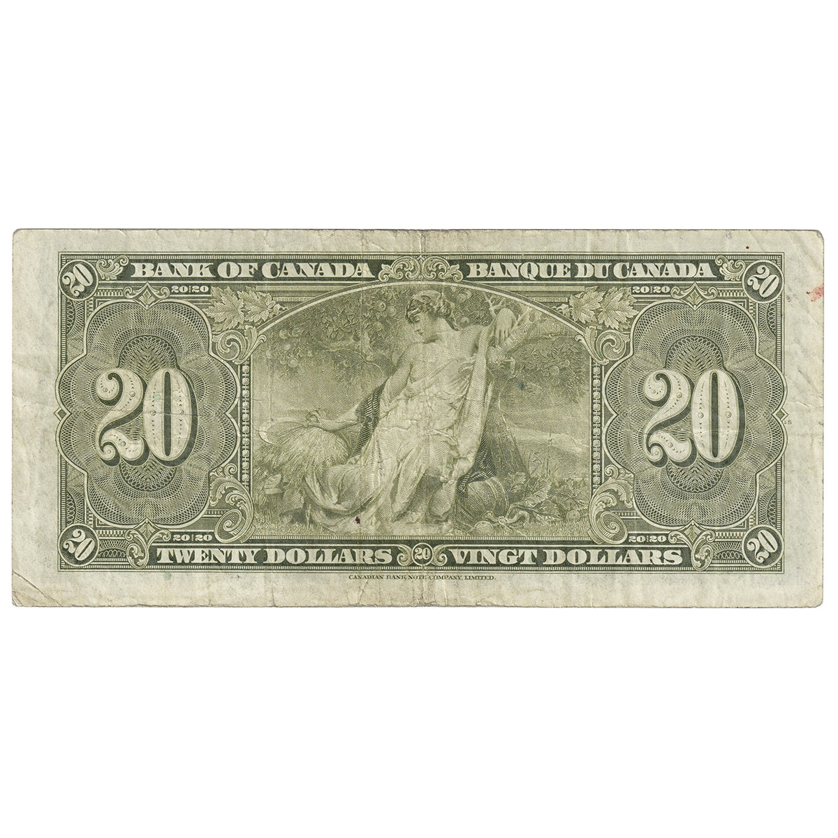 BC-25c 1937 Canada $20 Coyne-Towers, L/E, F
