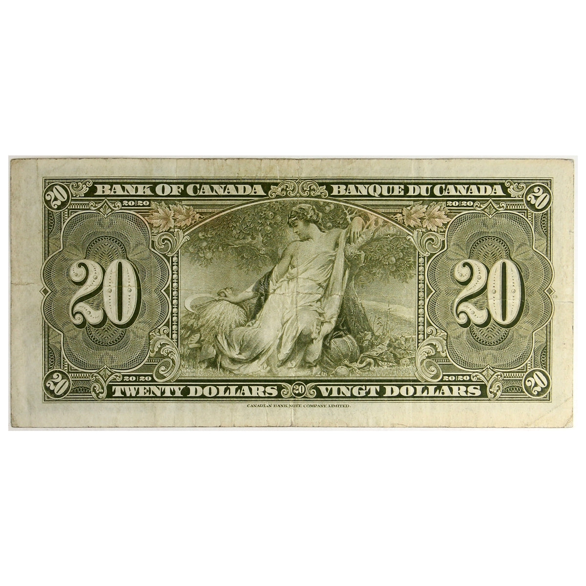 BC-25c 1937 Canada $20 Coyne-Towers, L/E, F-VF (F15)