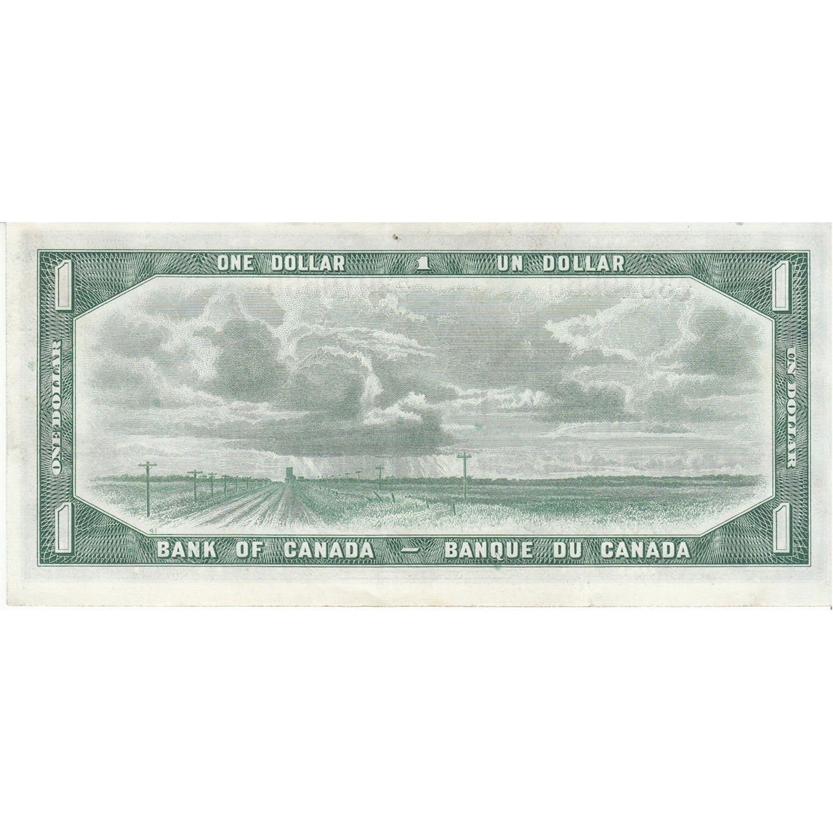BC-37a 1954 Canada $1 Beattie-Coyne, A/L, EF-AU (EF45)