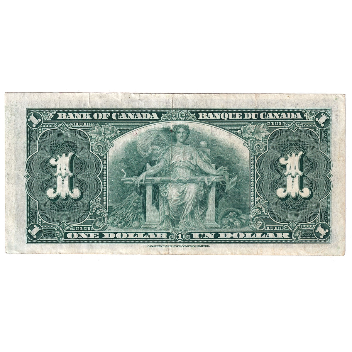 BC-21c 1937 Canada $1 Gordon-Towers, E/M, VF-EF (VF30)