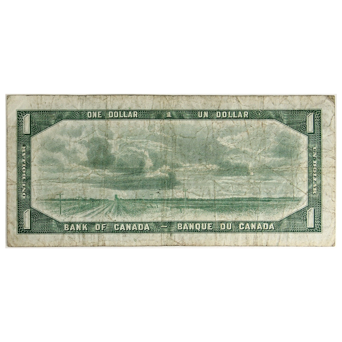 BC-29a 1954 Canada $1 Coyne-Towers, Devil's Face, G/A, Very Good (VG8)