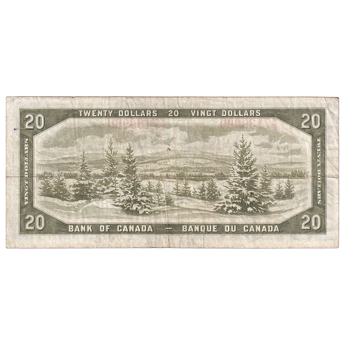 BC-41a 1954 Canada $20 Beattie-Coyne, F/E, Circ