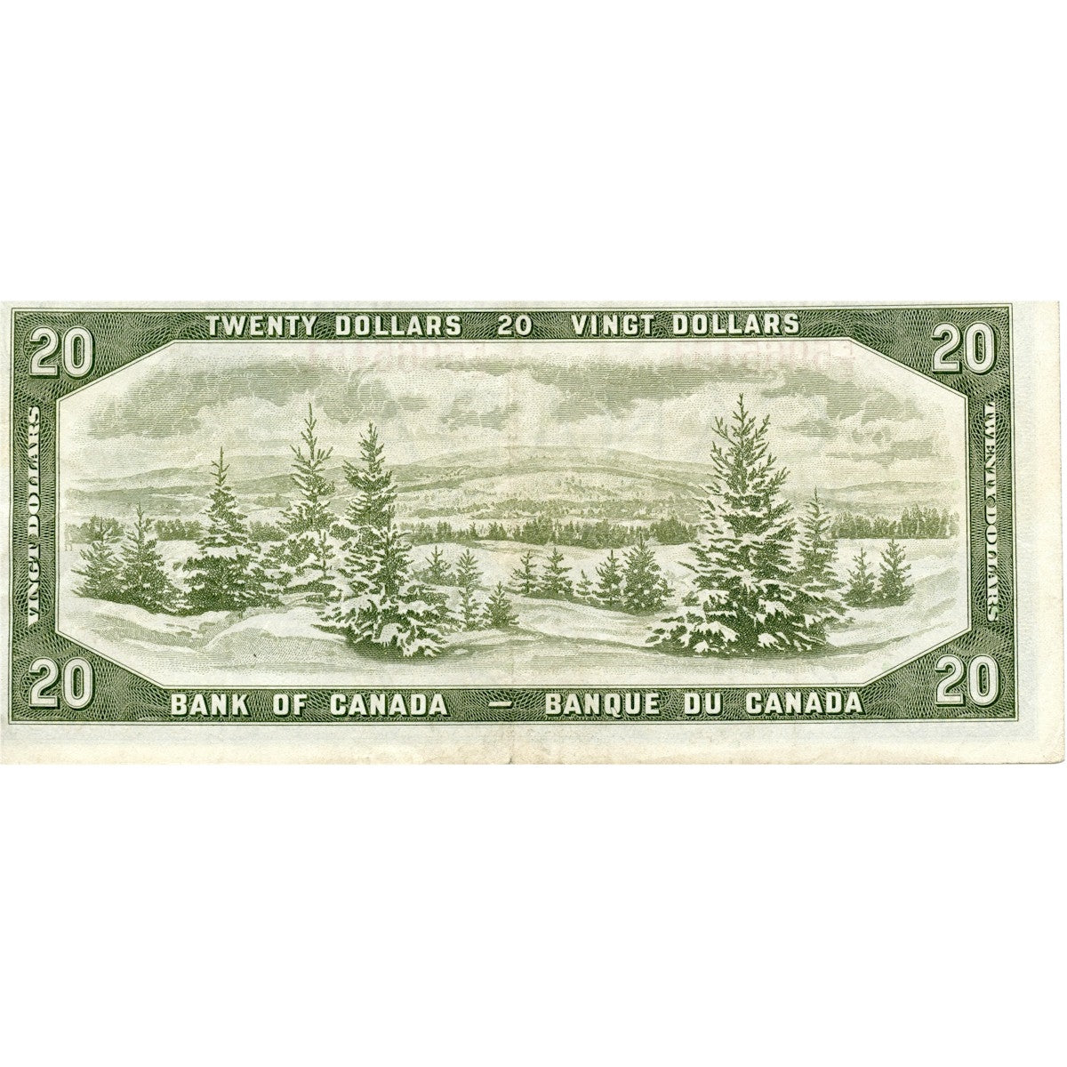 BC-41a 1954 Canada $20 Beattie-Coyne, F/E, VF