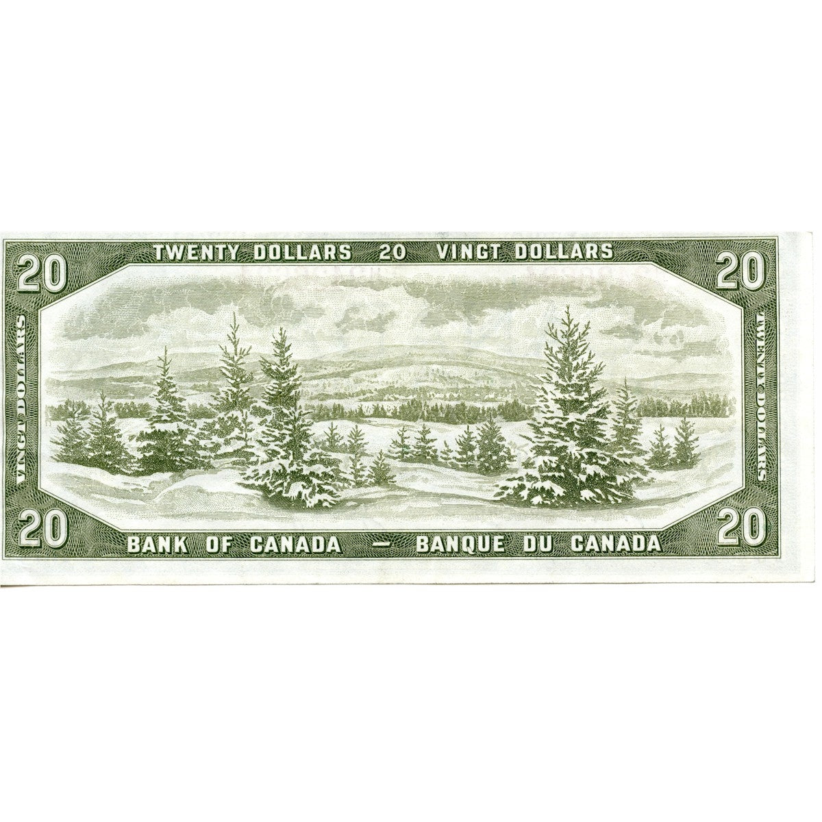 BC-41a 1954 Canada $20 Beattie-Coyne, H/E, VF-EF (VF30)