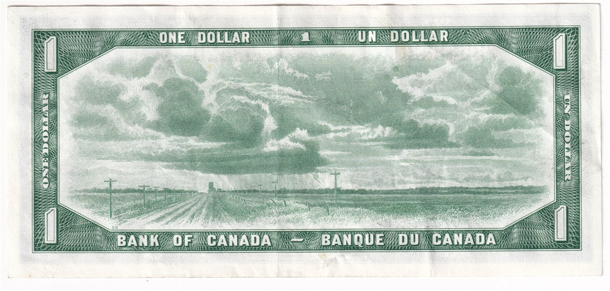 BC-37a 1954 Canada $1 Beattie-Coyne, O/L, VF-EF (VF30)