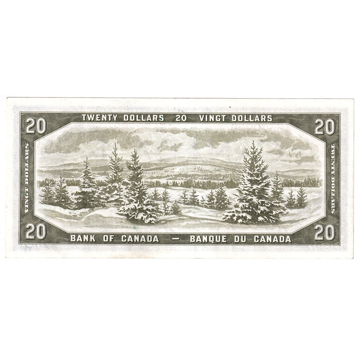 BC-41a 1954 Canada $20 Beattie-Coyne, I/E, EF-AU (EF45)