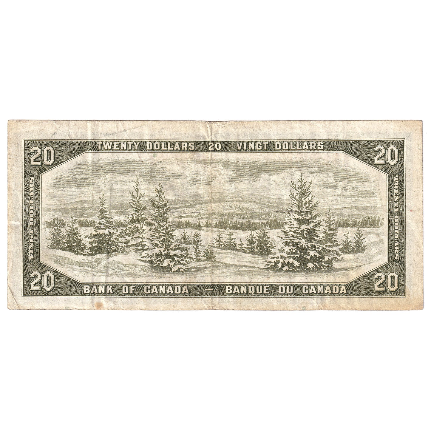 BC-41a 1954 Canada $20 Beattie-Coyne, J/E, Circ