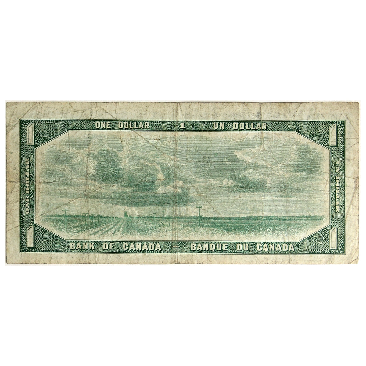 BC-29b 1954 Canada $1 Beattie-Coyne, Devil's Face, J/A, VG-F (VG10)