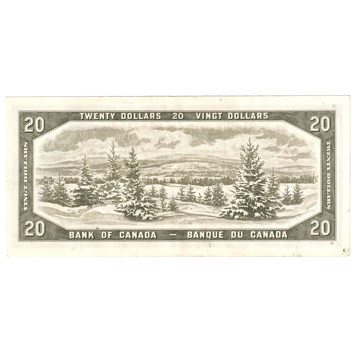 BC-41b 1954 Canada $20 Beattie-Rasminsky, C/W, EF-AU