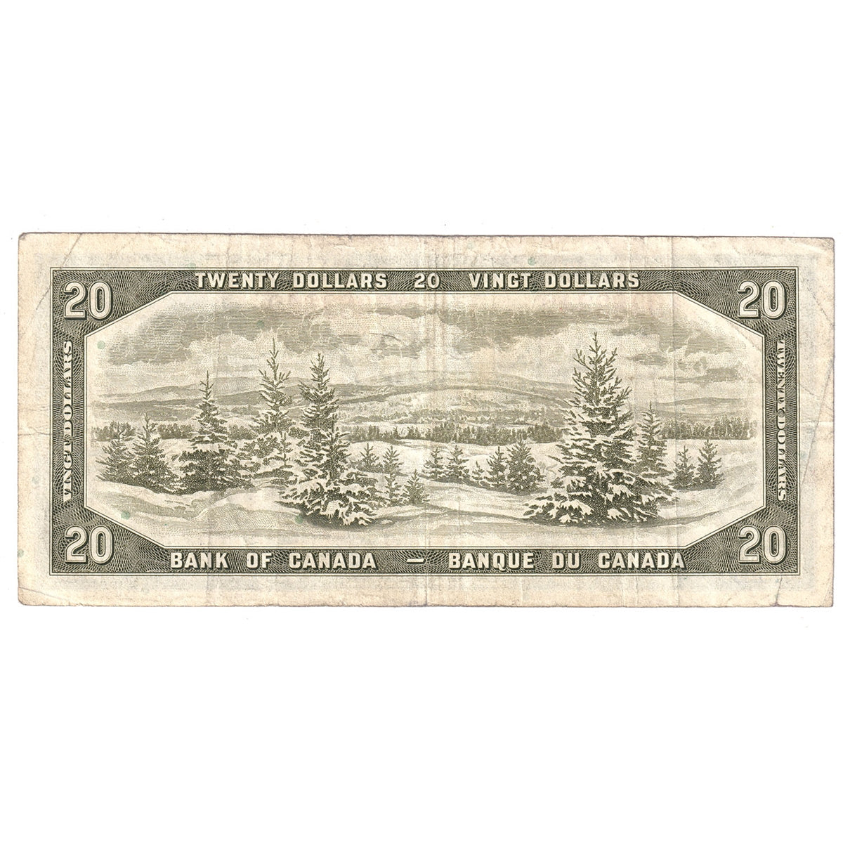 BC-41b 1954 Canada $20 Beattie-Rasminsky, D/W, F-VF