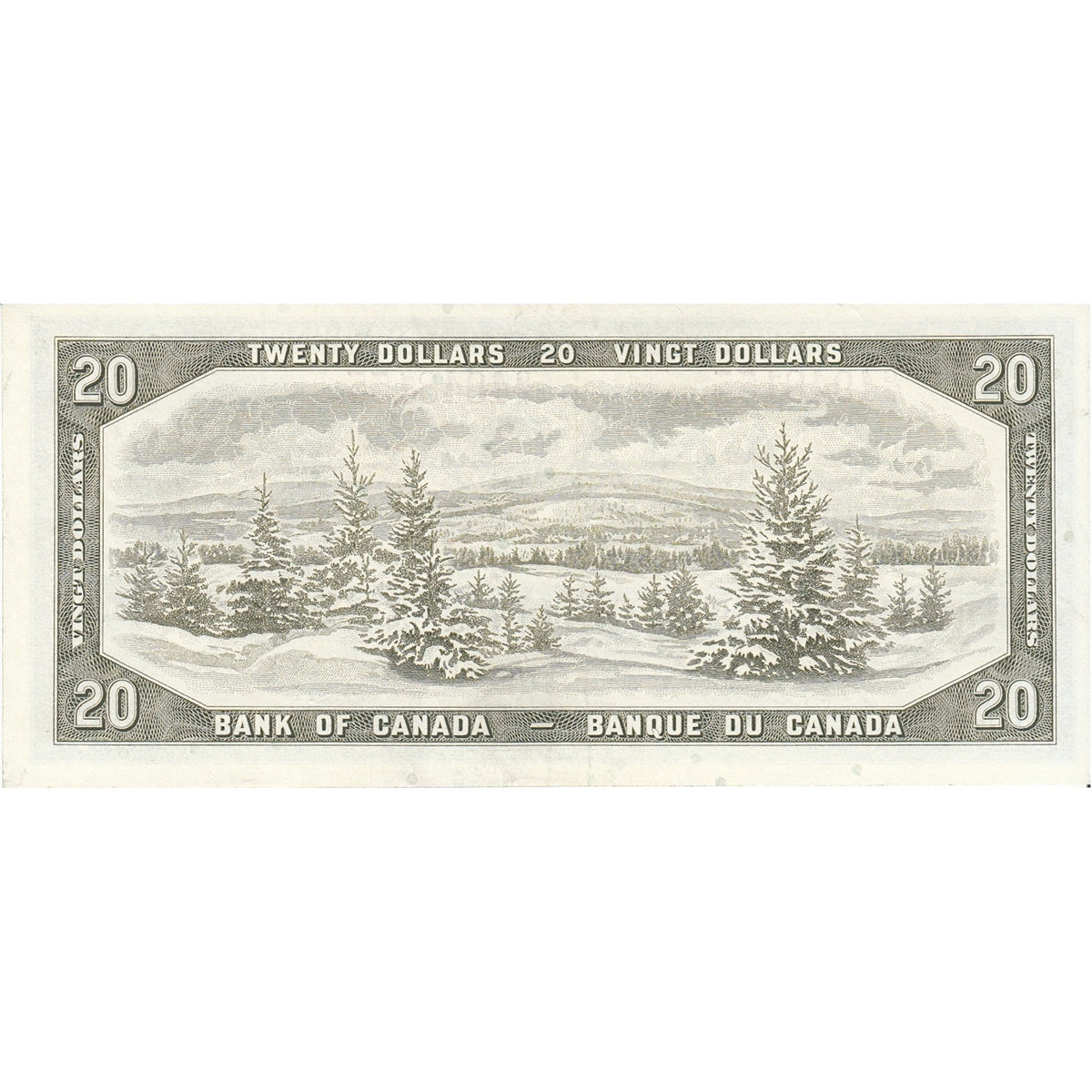 BC-41b 1954 Canada $20 Beattie-Rasminsky, G/W, Extra Fine (EF40)