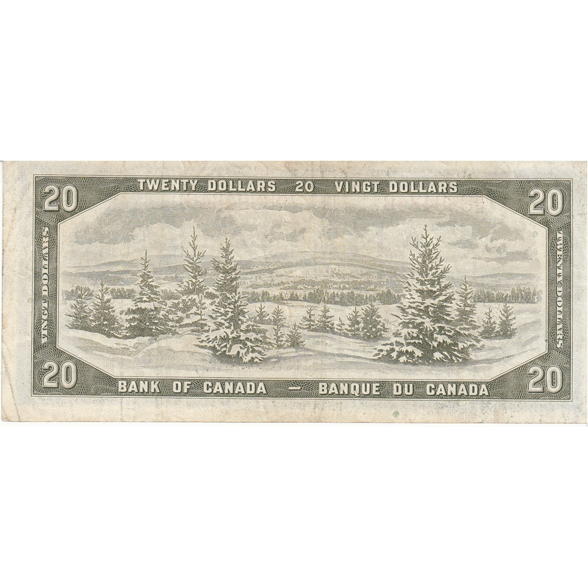 BC-41b 1954 Canada $20 Beattie-Rasminsky, M/E, VF