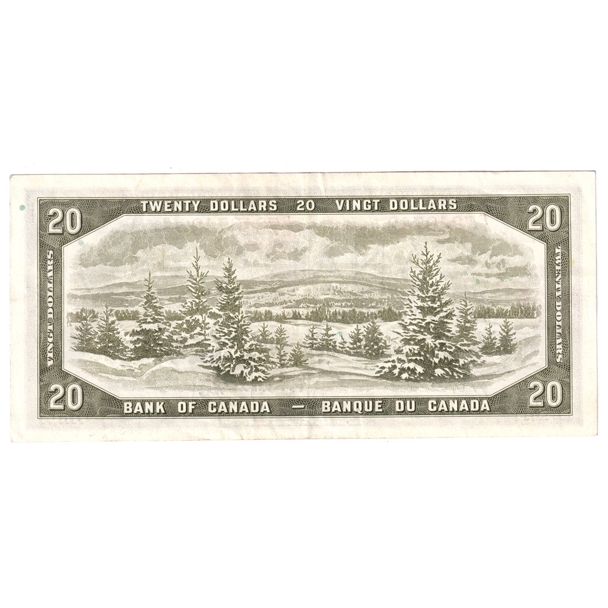 BC-41b 1954 Canada $20 Beattie-Rasminsky, P/E, Extra Fine (EF40)