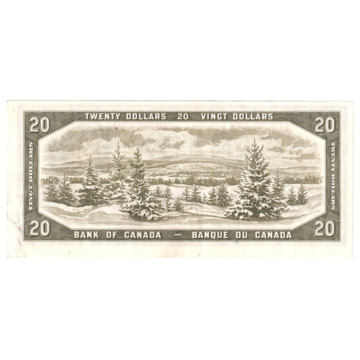 BC-41b 1954 Canada $20 Beattie-Rasminsky, V/E, EF-AU (EF45)