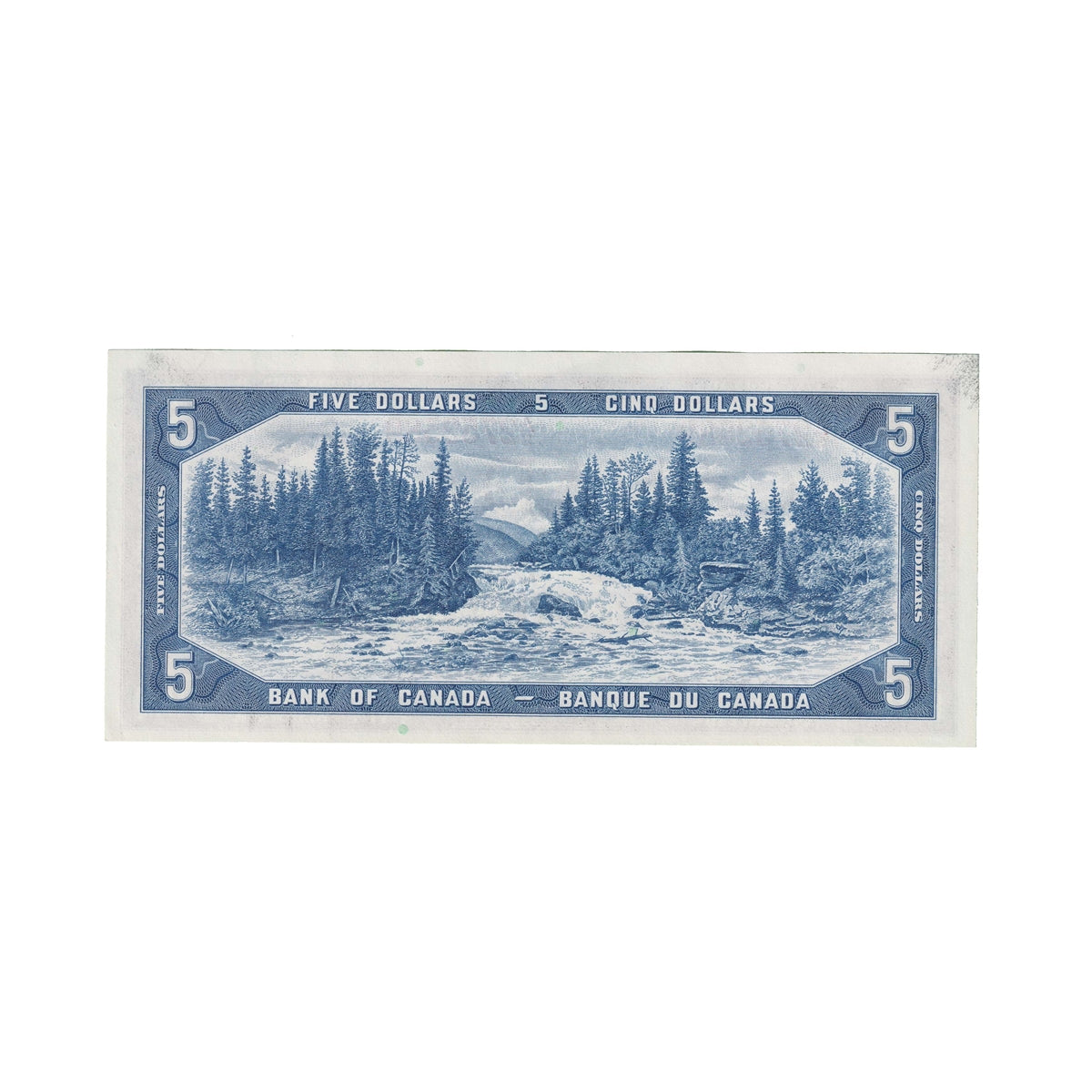 BC-39b 1954 Canada $5 Beattie-Rasminsky, A/S, Uncirculated (MS60)