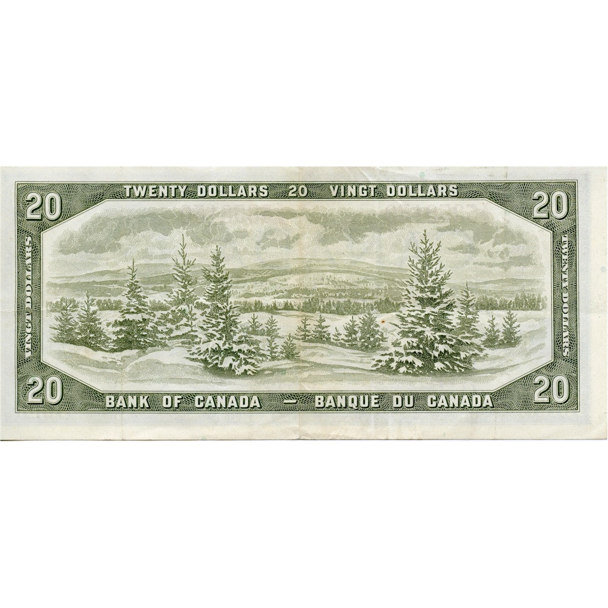 BC-41b 1954 Canada $20 Beattie-Rasminsky, X/E, VF-EF (VF30)