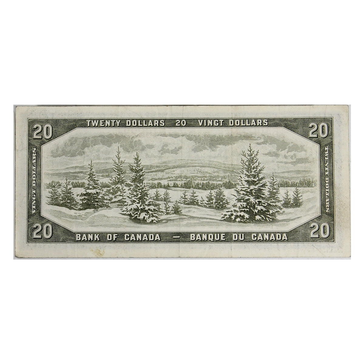 BC-41b 1954 Canada $20 Beattie-Rasminsky, Y/E, VF