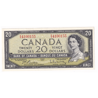 BC-41b 1954 Canada $20 Beattie-Rasminsky, Z/E, EF-AU