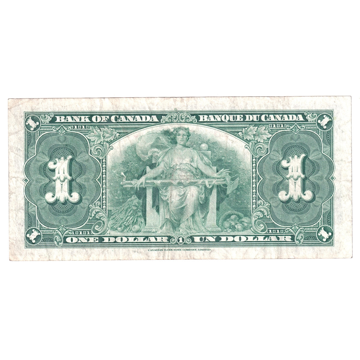BC-21c 1937 Canada $1 Gordon-Towers, F/M, F-VF (F15)