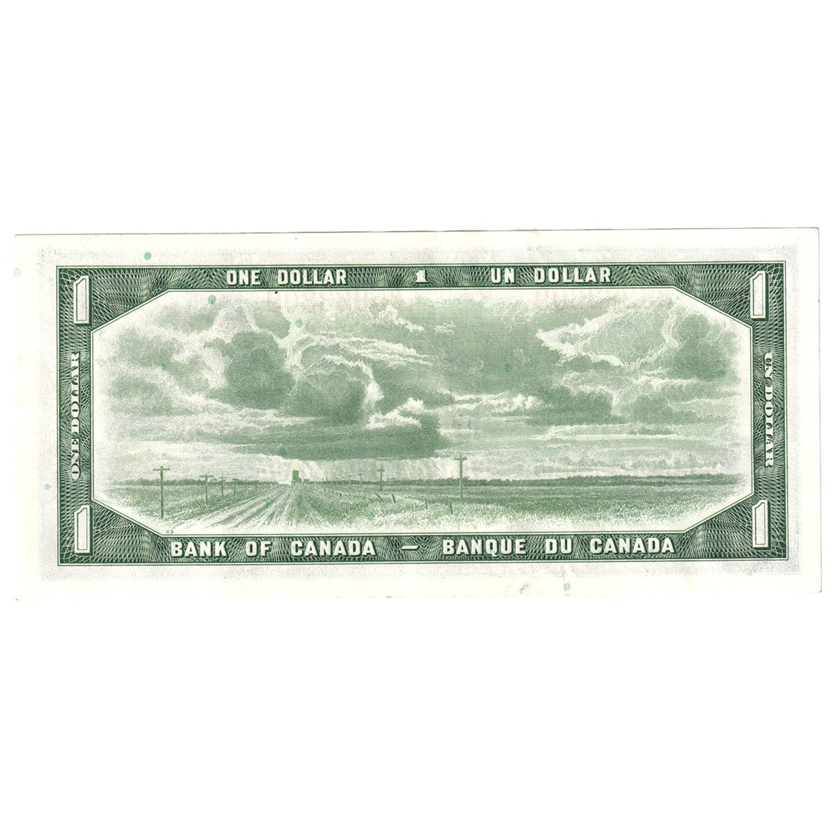 BC-37b-i 1954 Canada $1 Beattie-Rasminsky, D/P, AU-UNC (AU55)